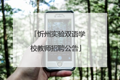 忻州实验双语学校教师招聘公告