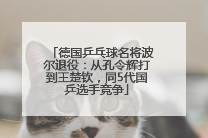 德国乒乓球名将波尔退役：从孔令辉打到王楚钦，同5代国乒选手竞争