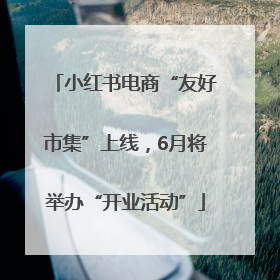 小红书电商“友好市集”上线，6月将举办“开业活动”