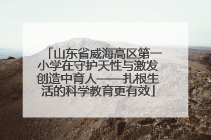 山东省威海高区第一小学在守护天性与激发创造中育人——扎根生活的科学教育更有效