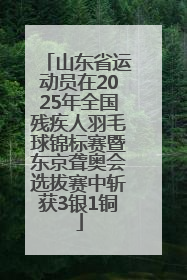 山东省运动员在2025年全国残疾人羽毛球锦标赛暨东京聋奥会选拔赛中斩获3银1铜