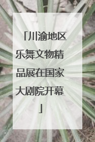 川渝地区乐舞文物精品展在国家大剧院开幕