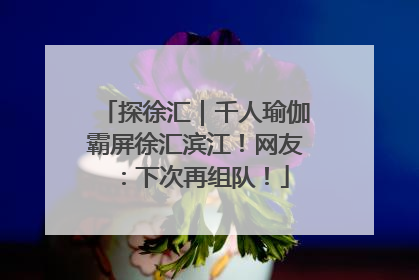 探徐汇｜千人瑜伽霸屏徐汇滨江！网友：下次再组队！
