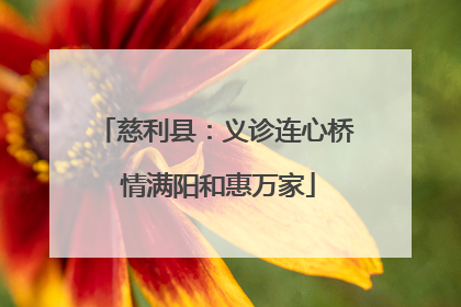 慈利县：义诊连心桥 情满阳和惠万家