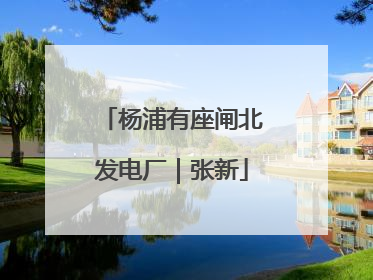 杨浦有座闸北发电厂｜张新