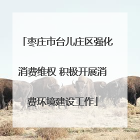 枣庄市台儿庄区强化消费维权 积极开展消费环境建设工作