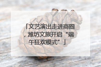 文艺演出走进商圈，潍坊文旅开启“端午狂欢模式”