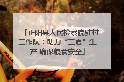 正阳县人民检察院驻村工作队：助力“三夏”生产 确保粮食安全
