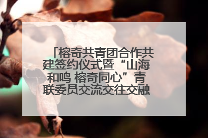 榕奇共青团合作共建签约仪式暨“山海和鸣 榕奇同心”青联委员交流交往交融活动在福州举行