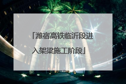 潍宿高铁临沂段进入架梁施工阶段
