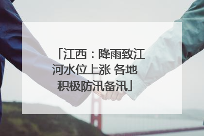 江西：降雨致江河水位上涨 各地积极防汛备汛