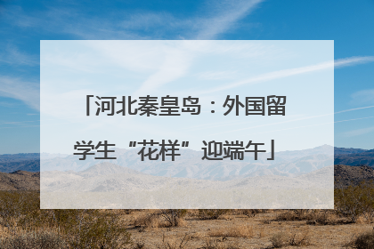 河北秦皇岛：外国留学生“花样”迎端午