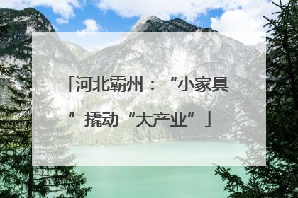河北霸州：“小家具”撬动“大产业”