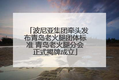 波尼亚集团牵头发布青岛老火腿团体标准 青岛老火腿分会正式揭牌成立