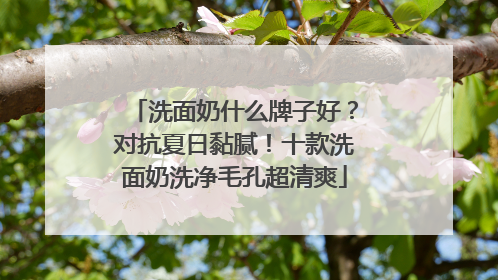 洗面奶什么牌子好？对抗夏日黏腻！十款洗面奶洗净毛孔超清爽
