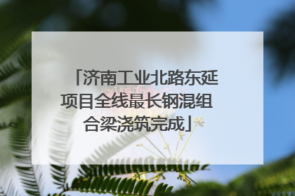 济南工业北路东延项目全线最长钢混组合梁浇筑完成