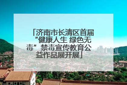 济南市长清区首届“健康人生 绿色无毒”禁毒宣传教育公益作品展开展
