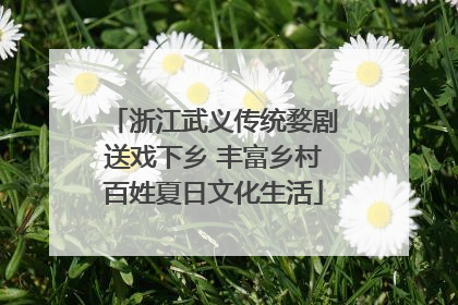 浙江武义传统婺剧送戏下乡 丰富乡村百姓夏日文化生活