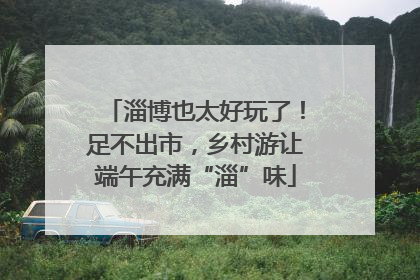 淄博也太好玩了！足不出市，乡村游让端午充满“淄”味