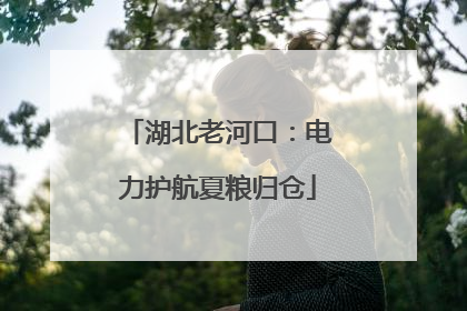 湖北老河口：电力护航夏粮归仓