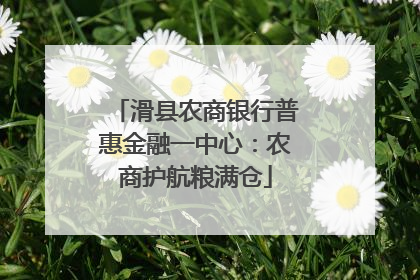 滑县农商银行普惠金融一中心：农商护航粮满仓