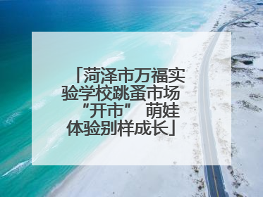 菏泽市万福实验学校跳蚤市场“开市” 萌娃体验别样成长