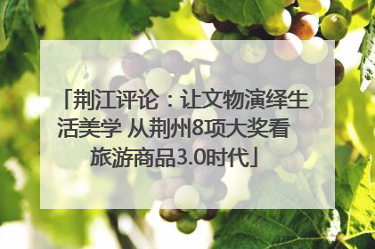 荆江评论：让文物演绎生活美学 从荆州8项大奖看旅游商品3.0时代