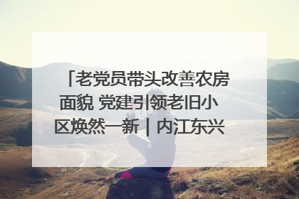 老党员带头改善农房面貌 党建引领老旧小区焕然一新｜内江东兴“红”在哪？④