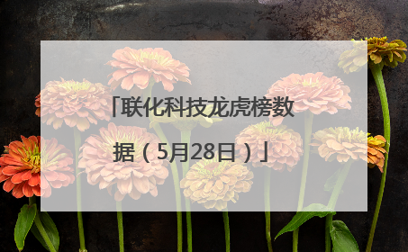 联化科技龙虎榜数据（5月28日）