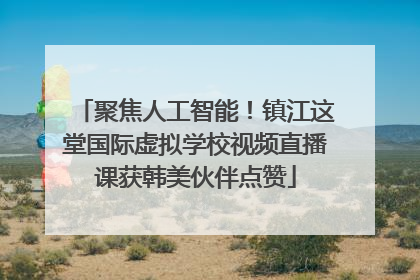 聚焦人工智能！镇江这堂国际虚拟学校视频直播课获韩美伙伴点赞