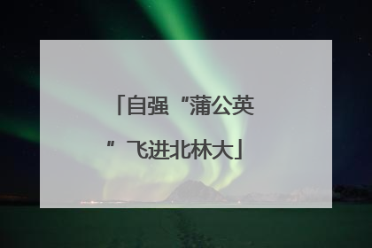 自强“蒲公英”飞进北林大