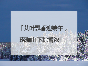 艾叶飘香迎端午，珞珈山下粽香浓