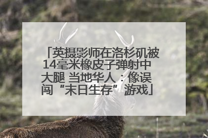 英摄影师在洛杉矶被14毫米橡皮子弹射中大腿 当地华人：像误闯“末日生存”游戏