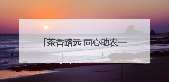 茶香路远 同心助农——永州高速开展助力乡村振兴“路外”志愿服务