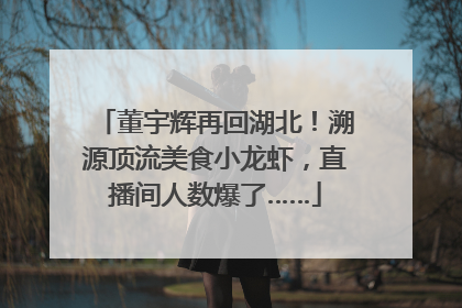 董宇辉再回湖北！溯源顶流美食小龙虾，直播间人数爆了……