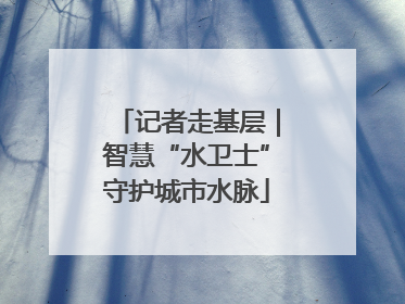 记者走基层｜智慧“水卫士”守护城市水脉