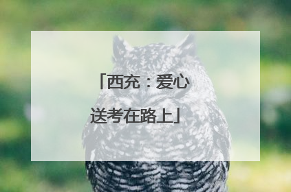 西充：爱心送考在路上