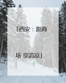 西安：逛商场 享清凉