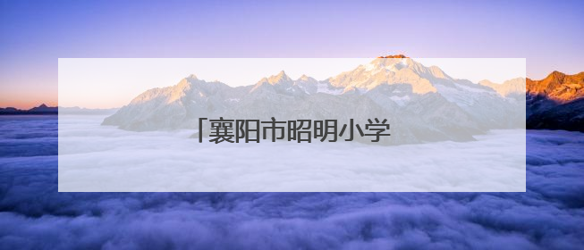 襄阳市昭明小学球类竞赛获佳绩
