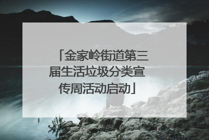 金家岭街道第三届生活垃圾分类宣传周活动启动