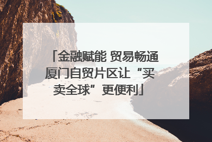 金融赋能 贸易畅通 厦门自贸片区让“买卖全球”更便利