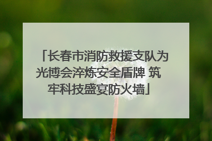长春市消防救援支队为光博会淬炼安全盾牌 筑牢科技盛宴防火墙