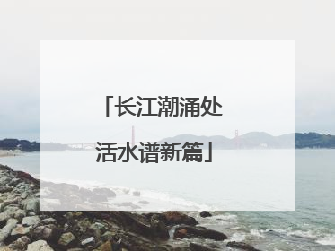 长江潮涌处 活水谱新篇