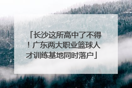长沙这所高中了不得！广东两大职业篮球人才训练基地同时落户