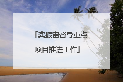 龚振宙督导重点项目推进工作