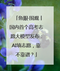 鱼眼·围观丨国内首个高考志愿大模型发布：AI填志愿，靠不靠谱？