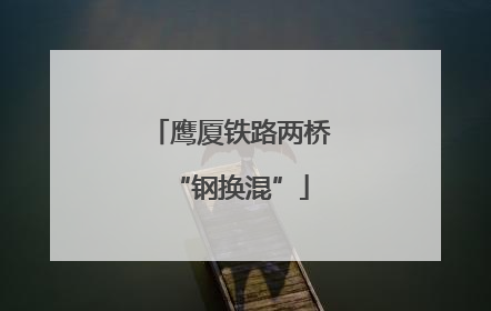鹰厦铁路两桥“钢换混”