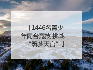 1446名青少年同台竞技 挑战“筑梦天宫”