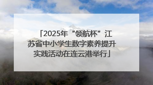 2025年“领航杯”江苏省中小学生数字素养提升实践活动在连云港举行