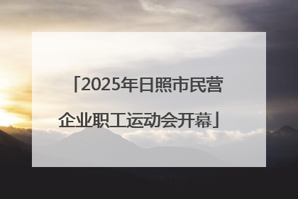 2025年日照市民营企业职工运动会开幕